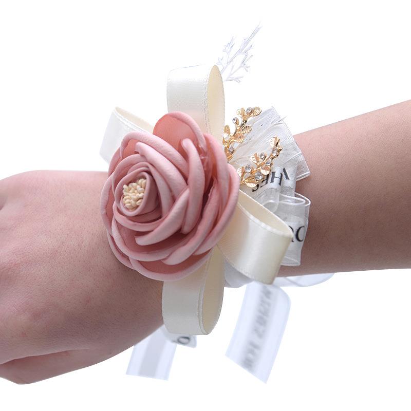永恒使婚庆用品 D7 5实7新娘伴娘/手腕花手工布艺仿真花花朵 天价