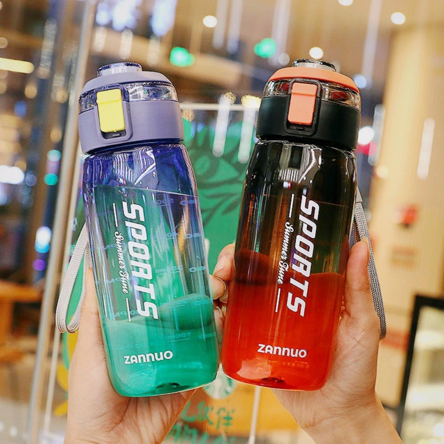 运动水杯制定logo户外网红渐变