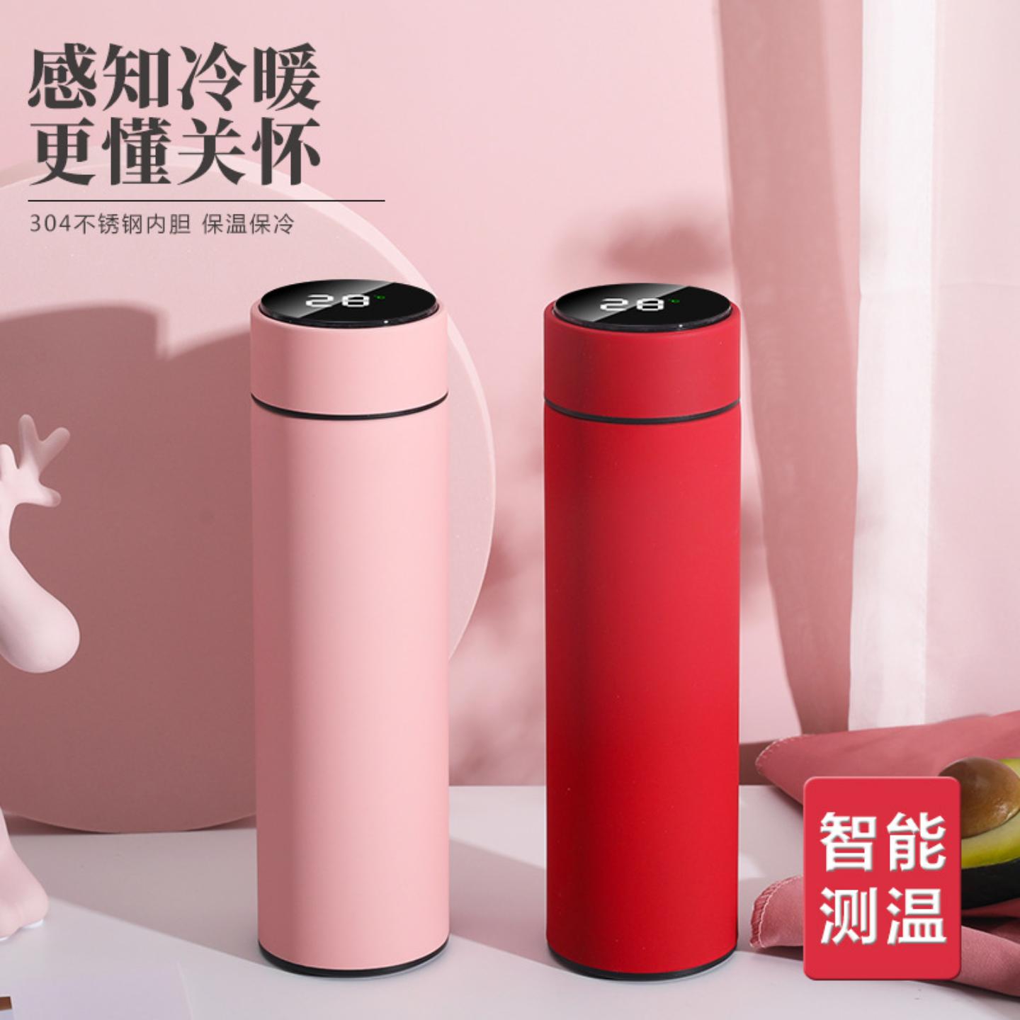 智能测温保温杯LED触摸显示温度图片