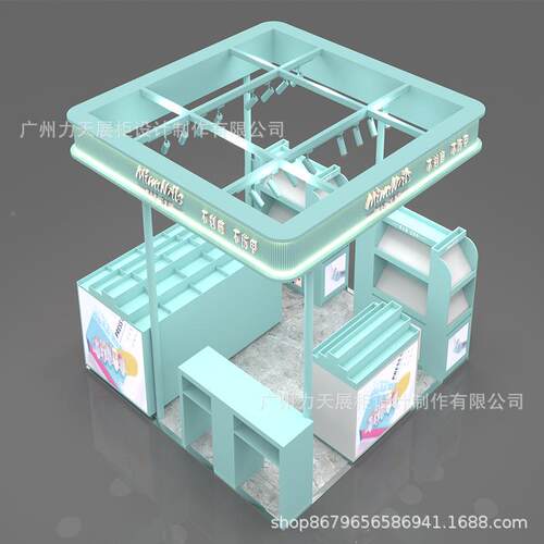 商场中岛网红饰容品展示肤柜美护烤漆展架档高制作多经/点糖果展