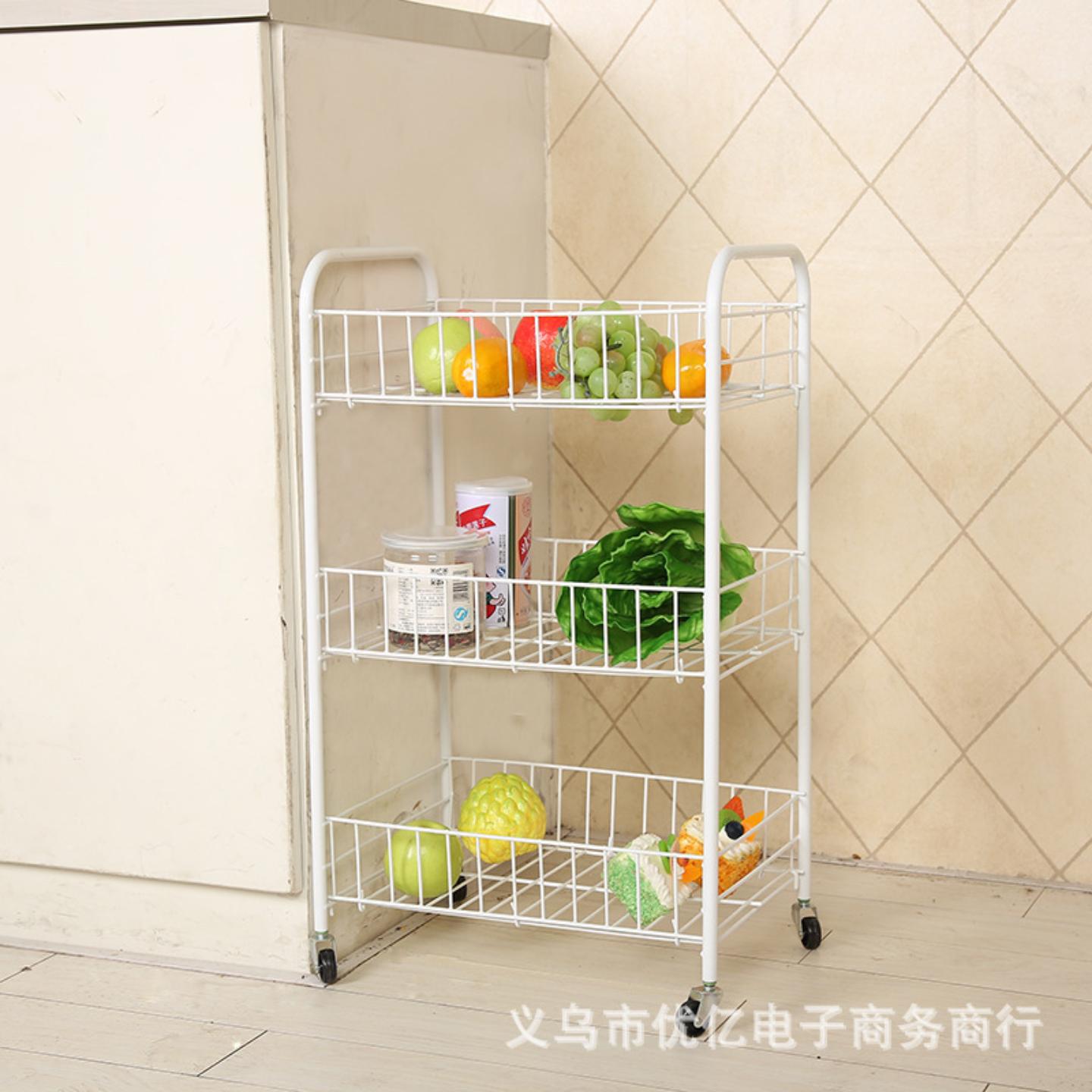 厂销创意家居三层推车折叠移动
