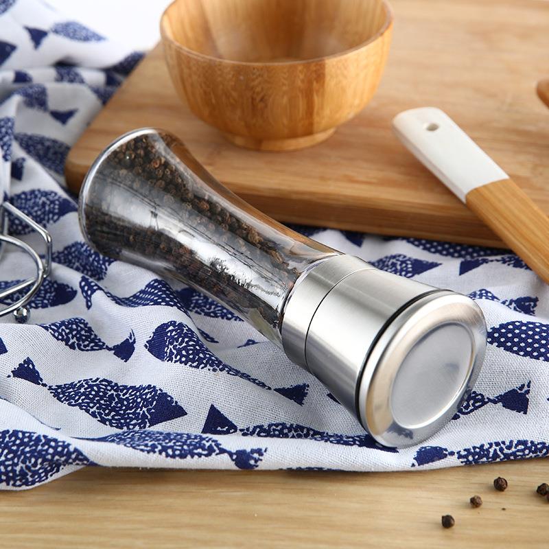 厂家供应味瓶带架不锈钢胡子椒研调磨器料瓶12磨粉调器花椒研磨