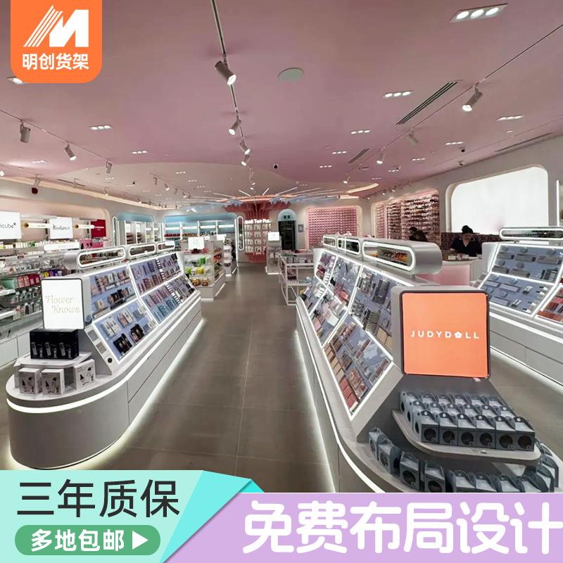 美妆亚店示柜彩妆口红展示架克面/膜架力护肤品展柜子化妆品展示