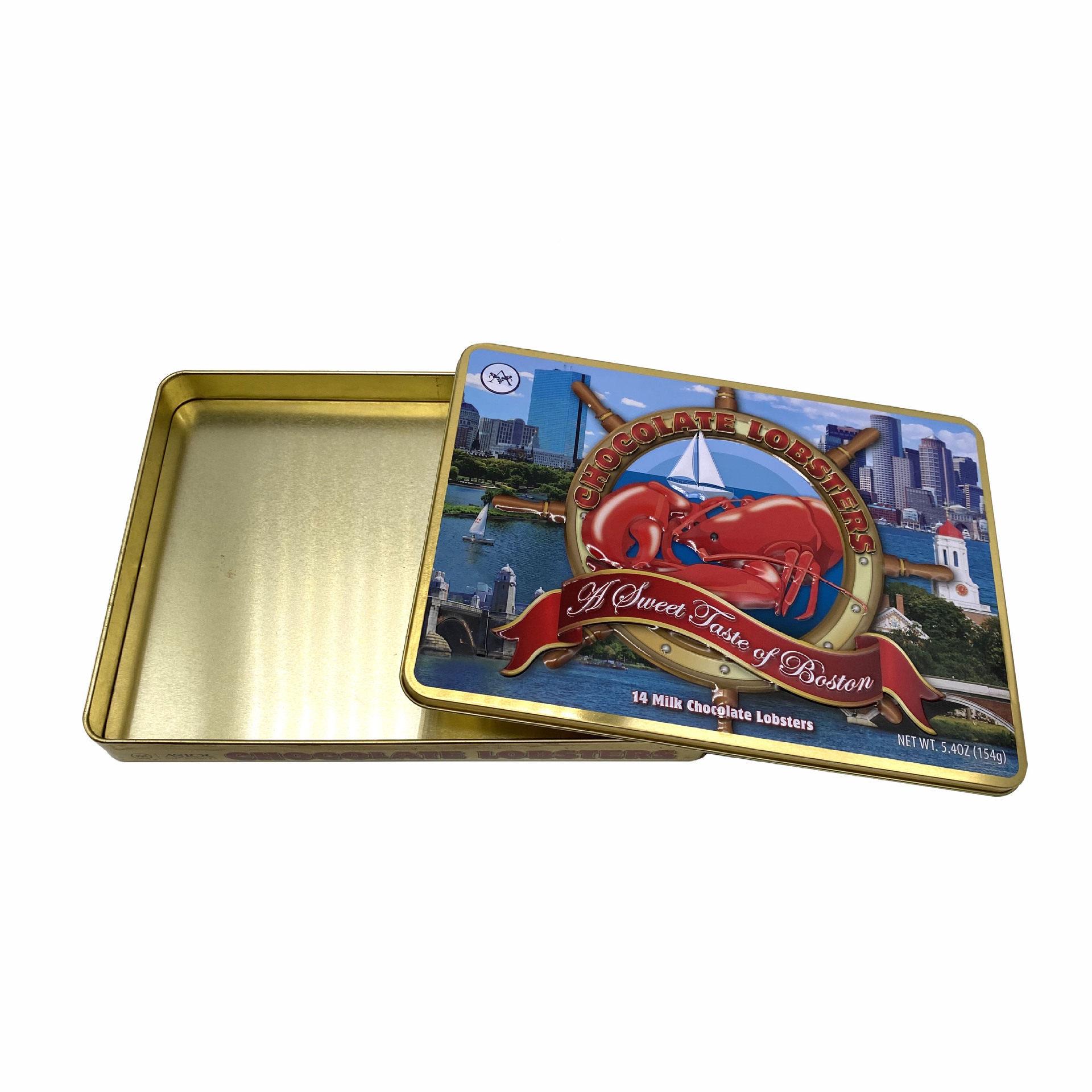 厂定制款马口铁长爆方形铁 天盖地食品铁盒 糖果巧家克力RG052铁