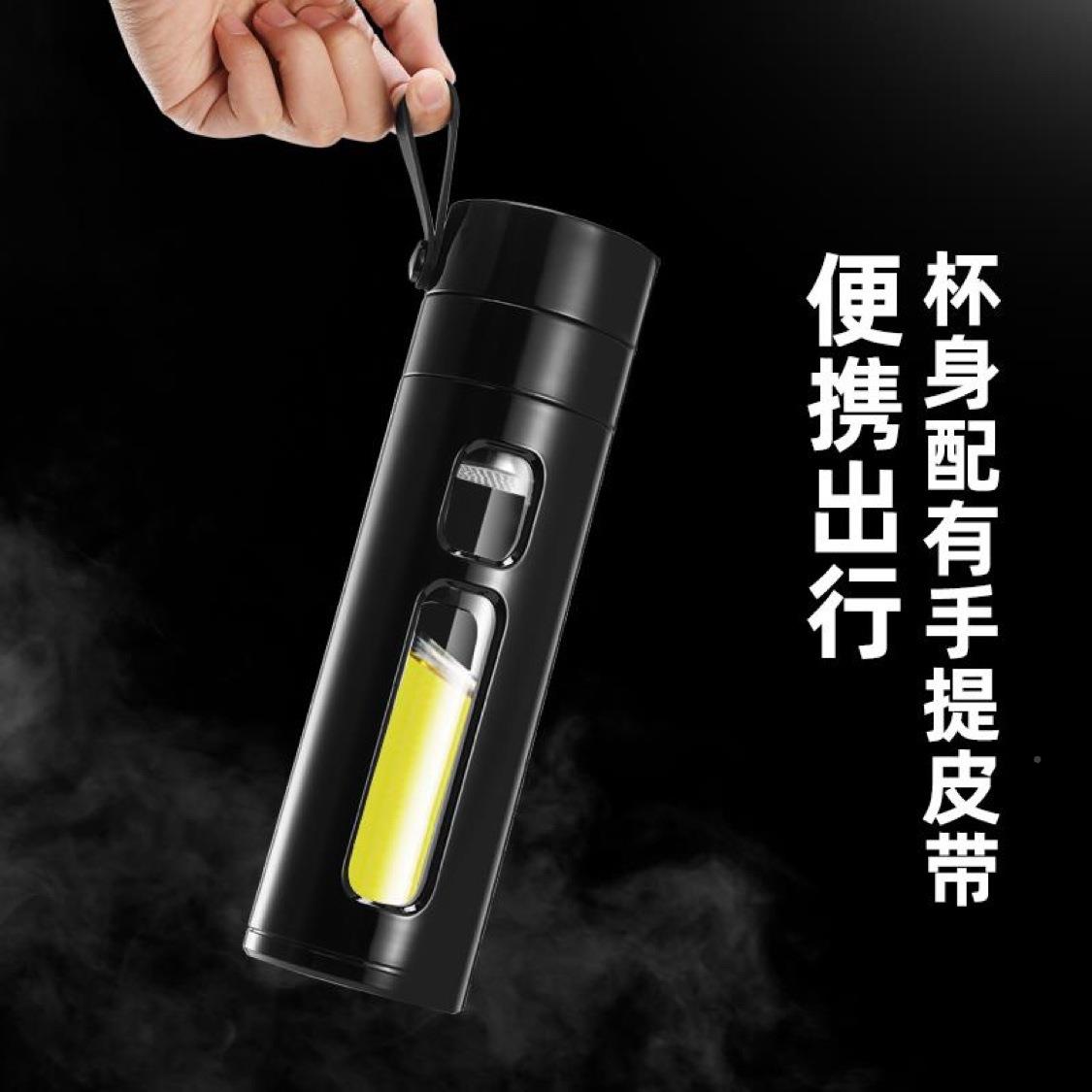 档防摔热双层茶杯子茶离水分泡杯隔便携水杯女塑玻杯玻璃杯发