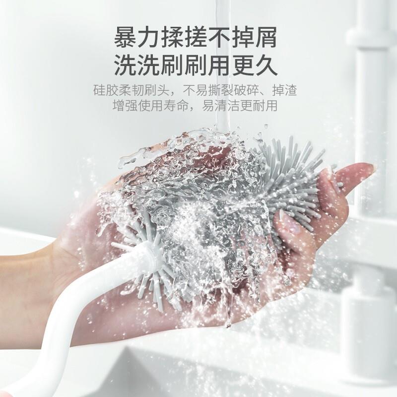 奶瓶刷婴儿奶嘴刷三硅胶刷件套吸管直柄洗奶瓶刷/子清洁清洗刷套图片