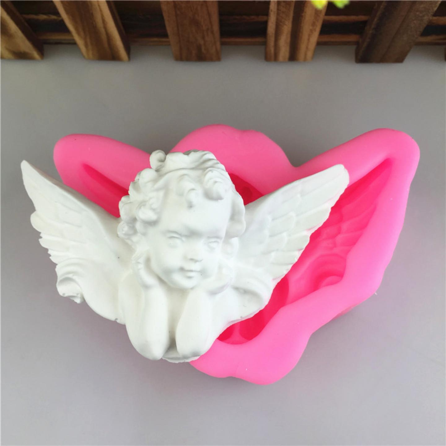 DIY3D捧脸天使硅胶模具翅膀手工