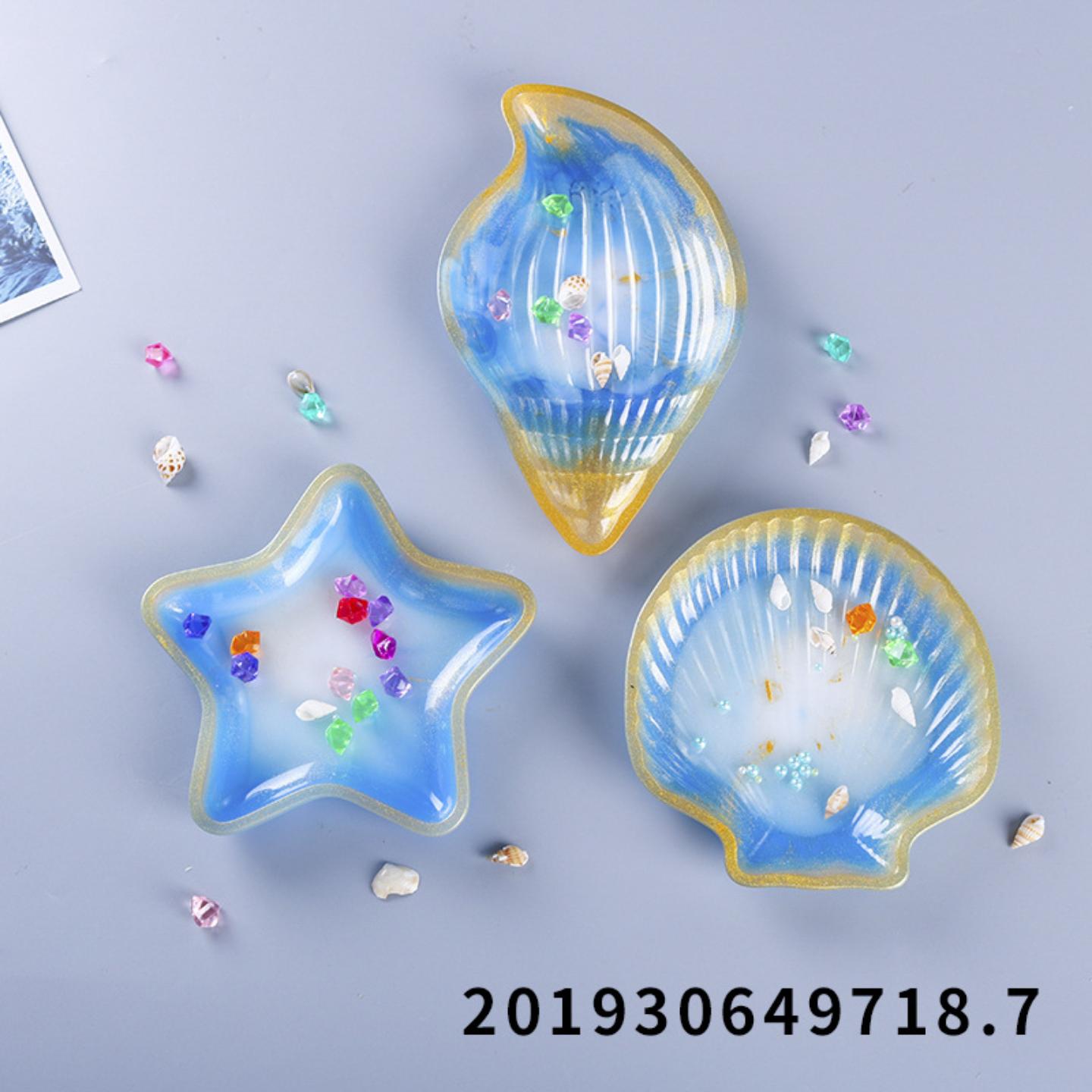 得意洋洋diy滴胶模具款3款碟子