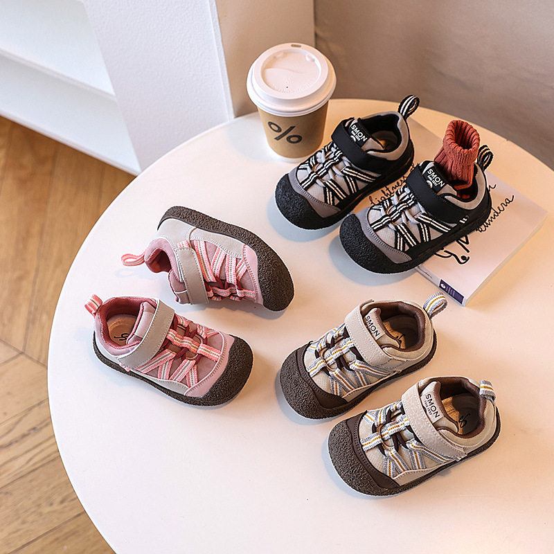 冬季儿童加绒运动鞋1-2-3岁宝宝棉鞋4男童女童休闲板鞋小童保暖鞋