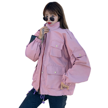 2020春季女装韩版宽松长袖工装夹克1