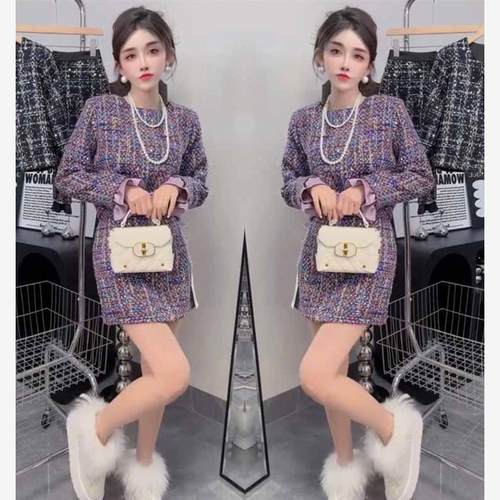 2025年秋冬时尚香风套装裙