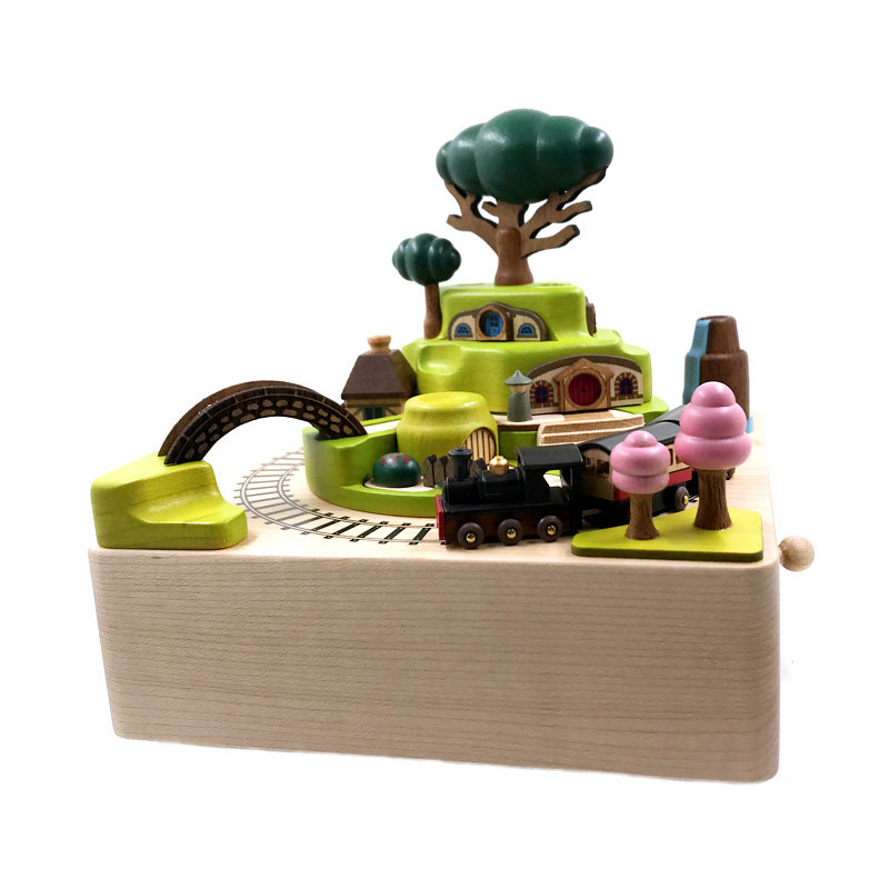 台湾jeancard春季火车音乐盒八音盒生日礼物圣诞节男女士圣诞新年