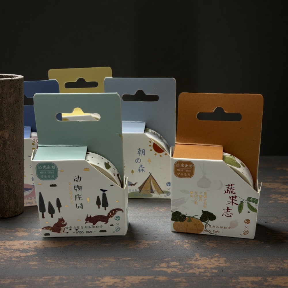 四季之歌系列烫银和纸胶带整卷