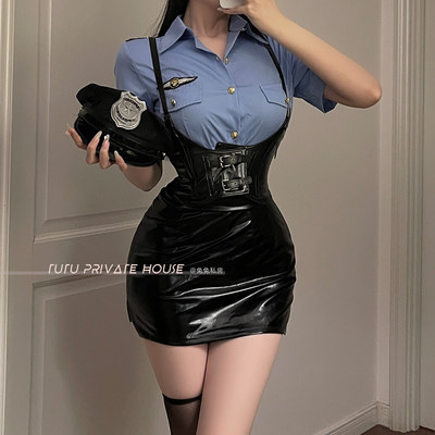 性感OL女警cosplay套装空姐制服