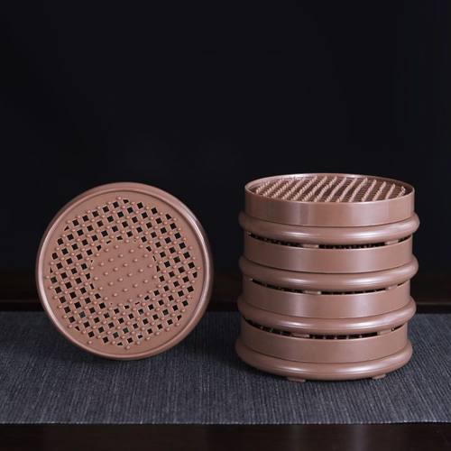 紫砂壶垫 壶承 壶托塑料莲花防滑垫 茶壶底座 隔热垫 壶 茶道配件