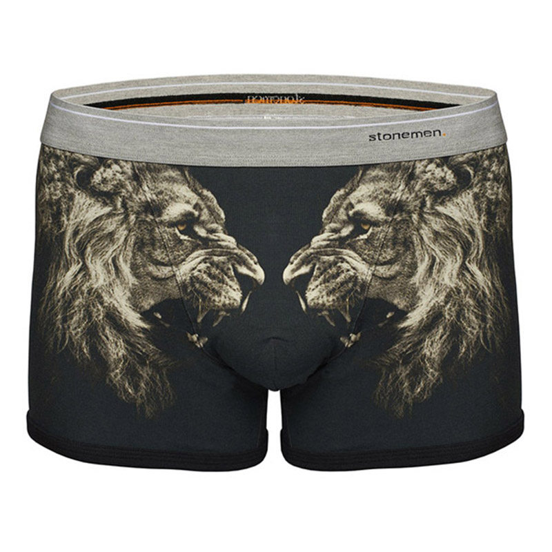 thumbnail for stonemen [from Australia] men's underwear cotton breathable boys' boxers boyfriend gift - lion