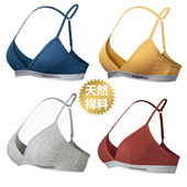 stonemen 三角杯内衣女无钢圈美背文胸纯棉薄款 源自澳洲 法式