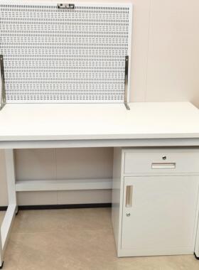 600X800mm网板桌子柜子电工PLC实训台网孔板实验大专学校实验室