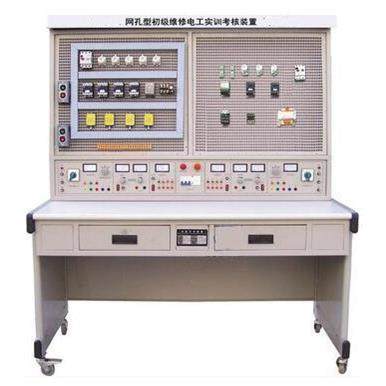 YM-08C初级维修电工实训考核装置单面双组网孔板型教学仪器