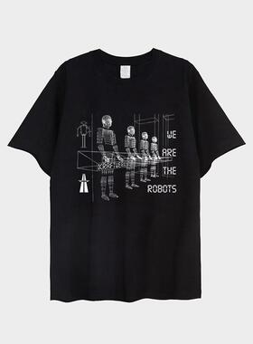 KRAFTWERK T-SHIRT 发电站乐队短袖印花T恤