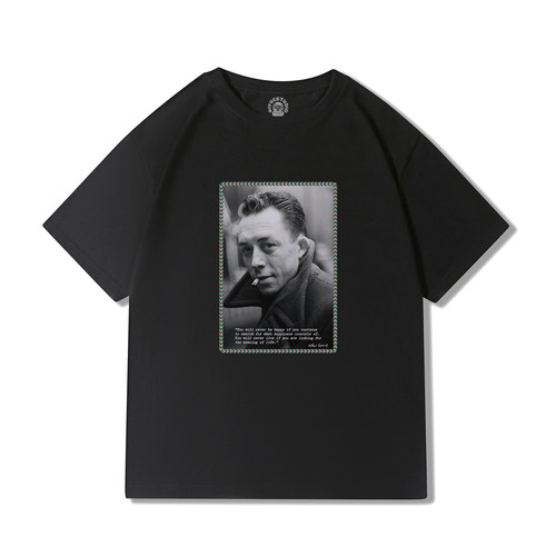 加缪名言印花T恤|AlbertCamus