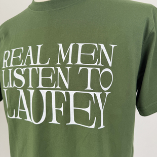 Laufey冰冰同款T恤短袖周边爵士男女Real Men Listen To Laufey