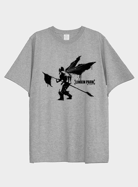 LINKIN PARK林肯公园纯棉印花T恤短袖 摇滚夏季宽松男女通款