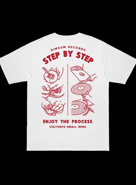 我只是一个会包饺子的DJ而已/搞怪印花T恤 纯棉圆领短袖 上衣夏季