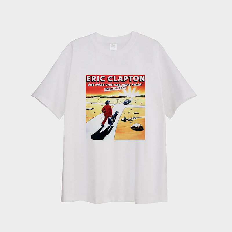 ericClapton印花短袖T恤纯棉