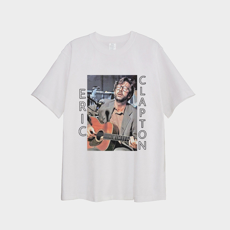 eric clapton tee shirt 艾瑞克 克莱普顿 短袖T恤夏季纯棉男女款