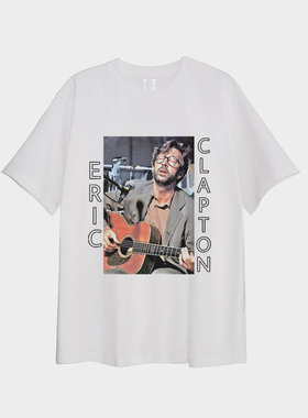 eric clapton tee shirt 艾瑞克 克莱普顿 短袖T恤夏季纯棉男女款