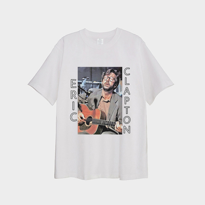 eric clapton tee shirt 艾瑞克 克莱普顿 短袖T恤夏季纯棉男女款