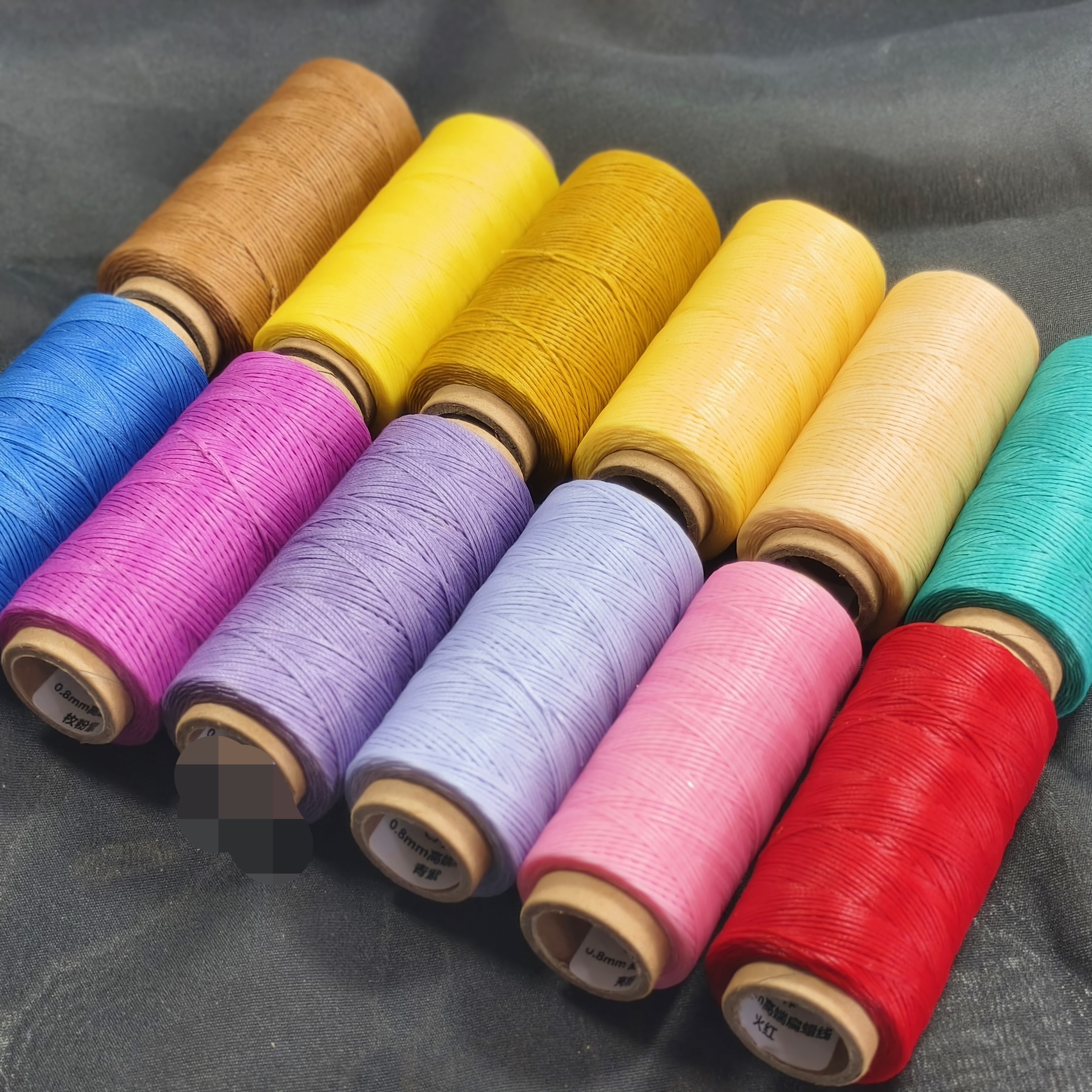 0.8扁蜡线纯色蜡线手工diy绳艺编织线常用手镯手工编织绳