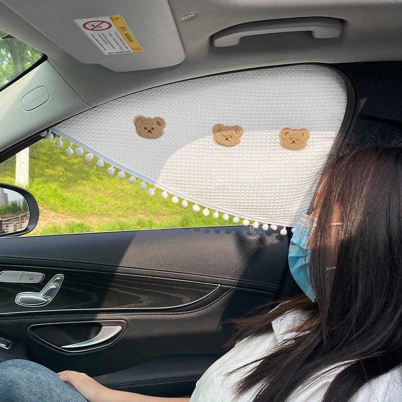 汽车遮阳帘车窗遮光防晒女生夏天车内防紫外线主驾驶磁吸式隔热挡