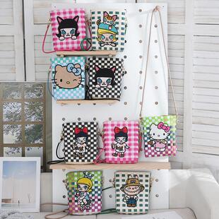 泡泡玛特同款包包2024秋卡通拉布布菜篮子kt包大容量斜挎包单肩包