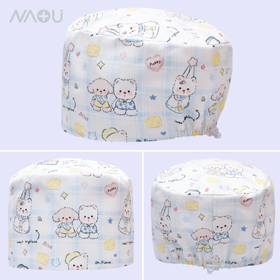 纯棉手术帽医护专用帽卡通工作帽