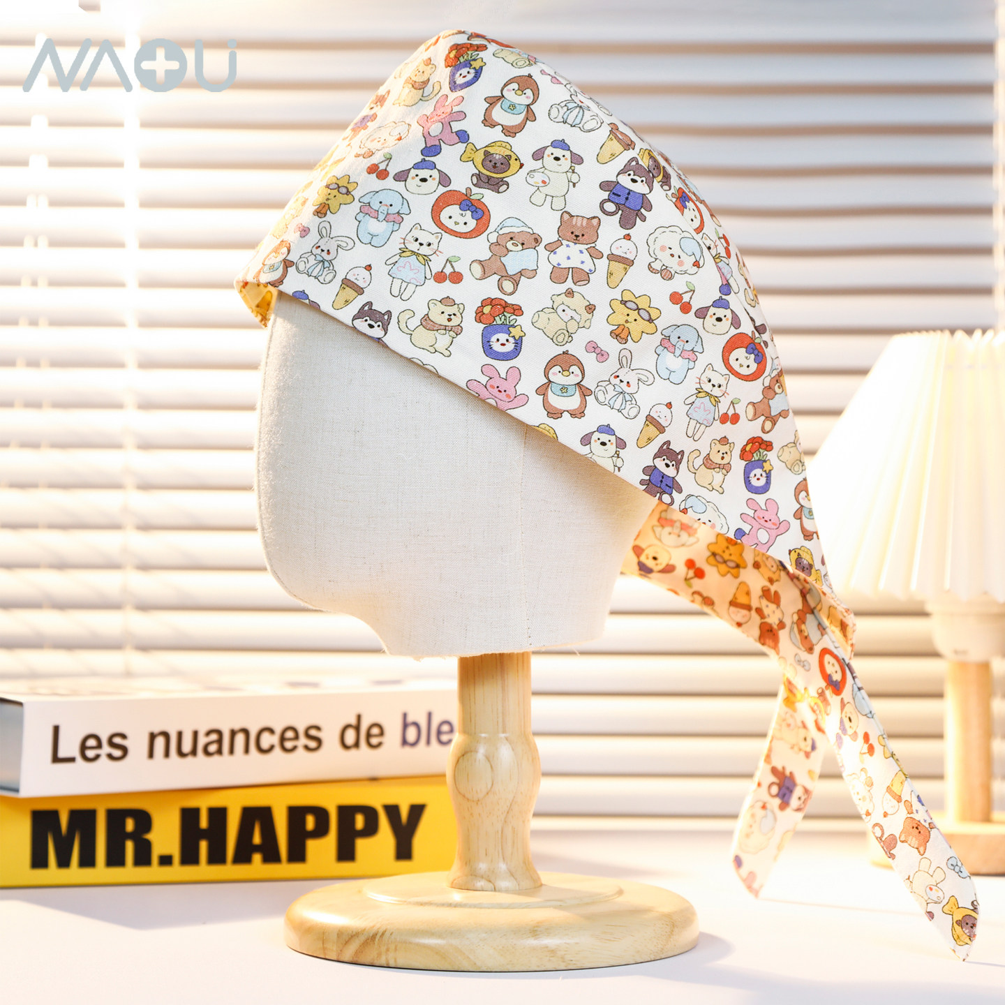 南欧鱼手术帽女纯棉可爱医师帽医院专用帽调节扣护士帽长短发通用,服饰配件/皮带/帽子/围巾,帽子,淘宝优惠券,粉丝福利购,淘宝优惠卷