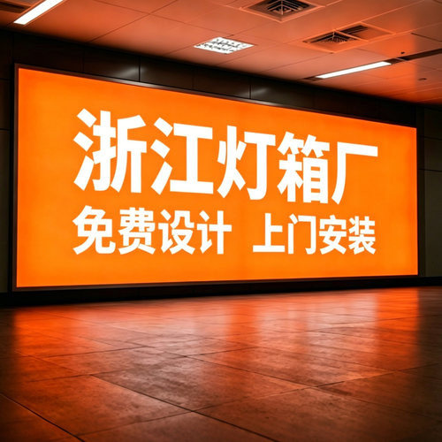 浙江灯箱双面悬挂LED转灯门口防水广告灯箱店名定制超薄标志制作