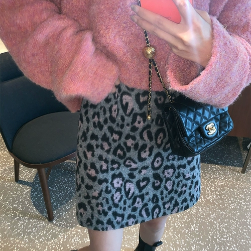 Осенняя юбка, мини-юбка, высокая талия, А-силуэт, по фигуре