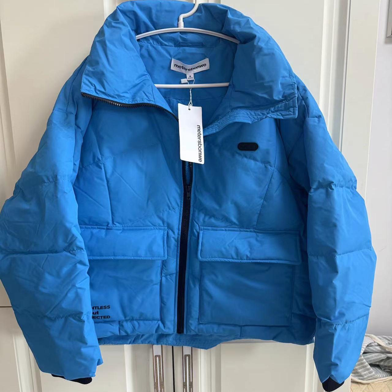 中华美特斯邦女羽绒服冬季新款短款时尚工装风鸭绒外套无帽立领