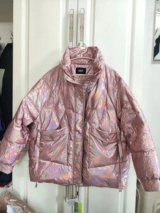 森马冬季女羽绒服短款新款韩版时尚炫彩亮面免洗加厚鸭绒冬季外套