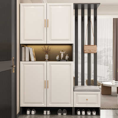 实木玄关柜进门屏风隔断客厅现代简约家用门口入户正对门鞋柜一体