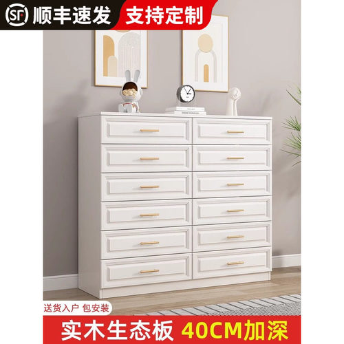 禄恒通实木欧式五斗柜卧室抽屉柜