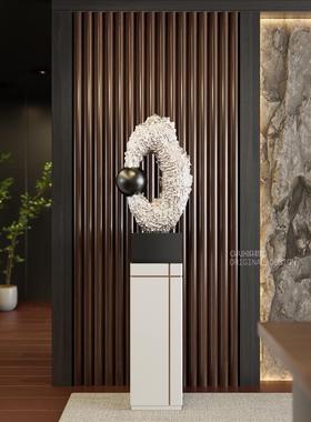 异形抽象创意艺术雕塑大型装饰品高端客厅入口售楼处楼梯下装饰品