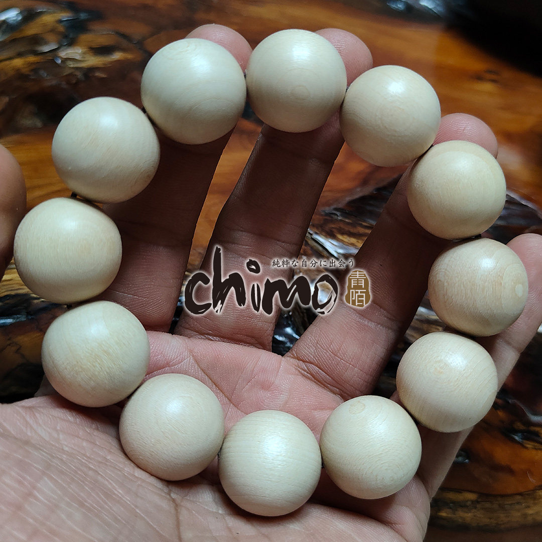 青陌 椴木 千层皮 佛珠手串男女文玩手工老料手珠念珠无蜡无胶