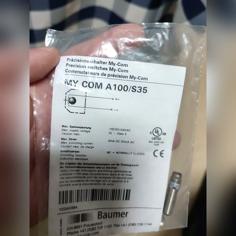 BAUMER MY COM A100S35 传感器议价