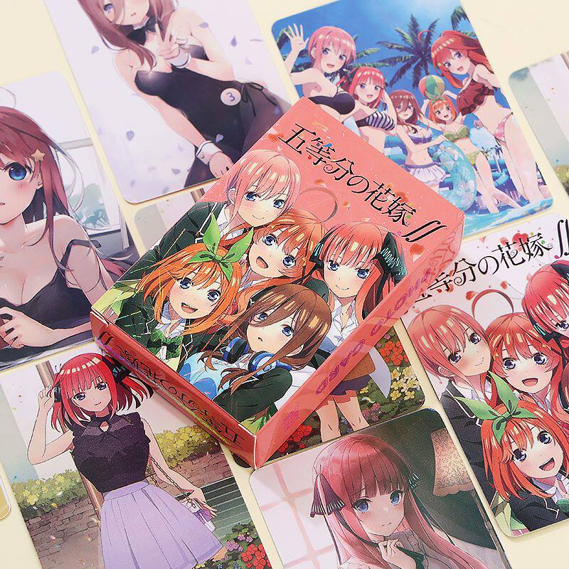 五等分的花嫁小卡五等分的新娘周边卡盒装高清镭射lomo卡学生礼物