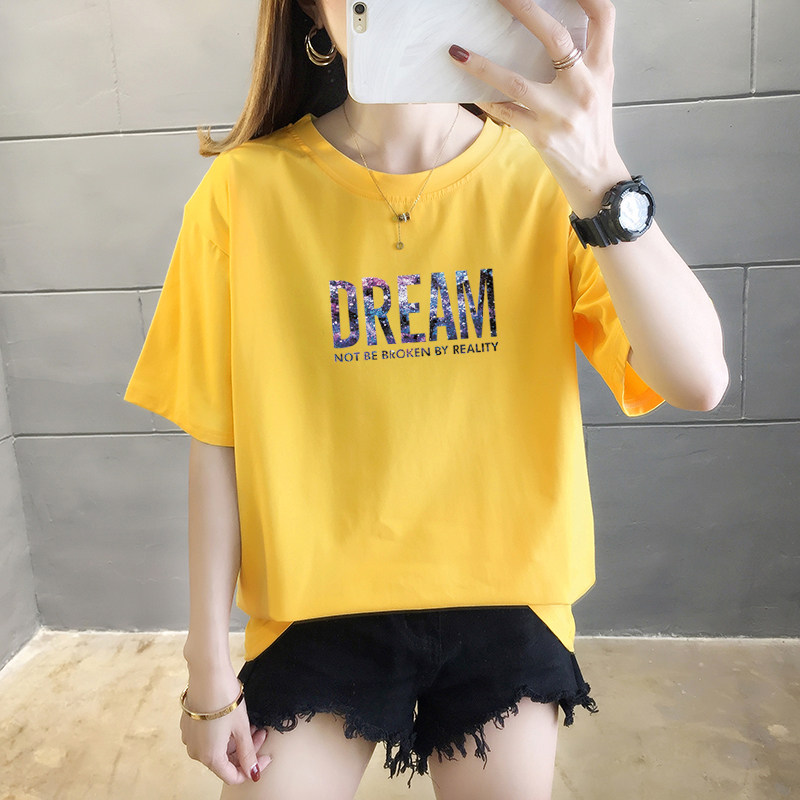 适合胖人穿的衣服夏天遮肚子显瘦上衣短袖百搭t恤显瘦藏肉s的女装