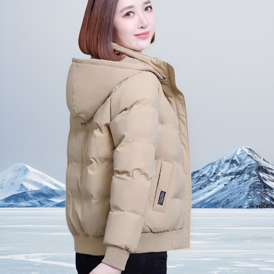 2025新款保暖加绒棉衣女冬丝棉双面穿中年妈妈短款棉袄女冬款棉服