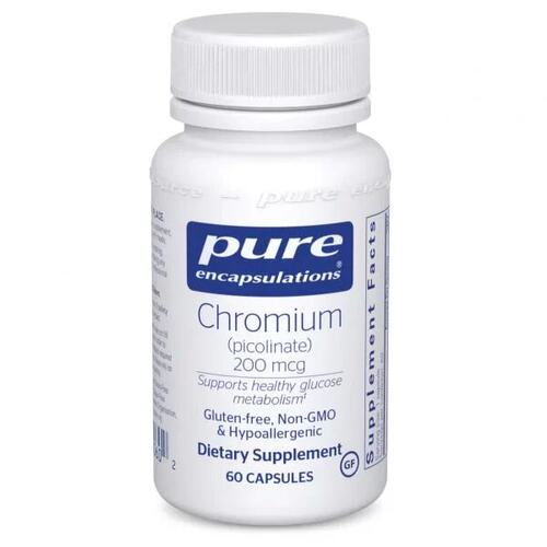 pure倍宜吡啶甲酸铬200mcg Chromium 60粒直邮